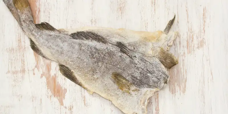 Dried atlantic cod