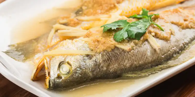 Breaded fried croaker