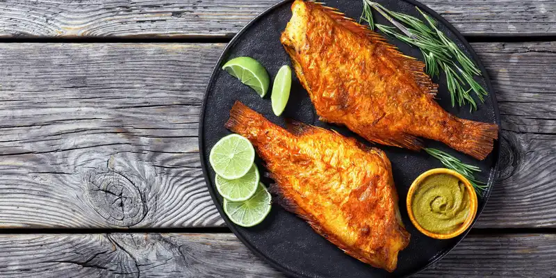 Cooked perch