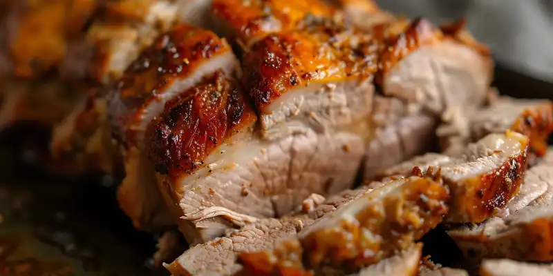 Épaule de porc rôtie (avec os, rôtis)