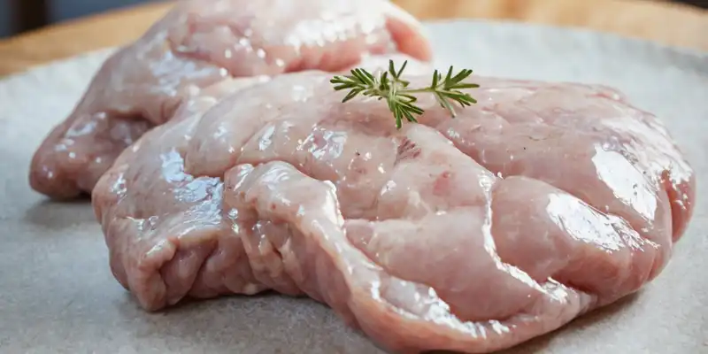 Pancreas di maiale crudo