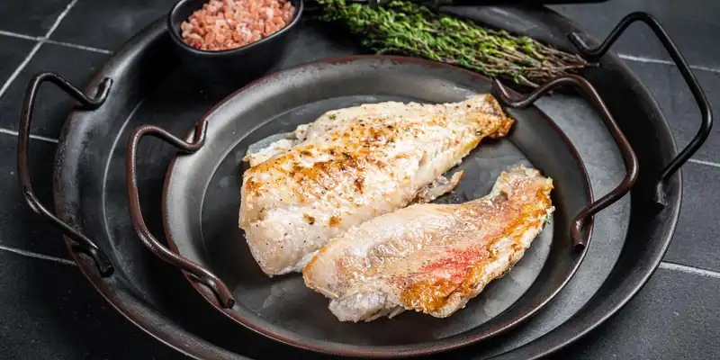 Baked or broiled scup