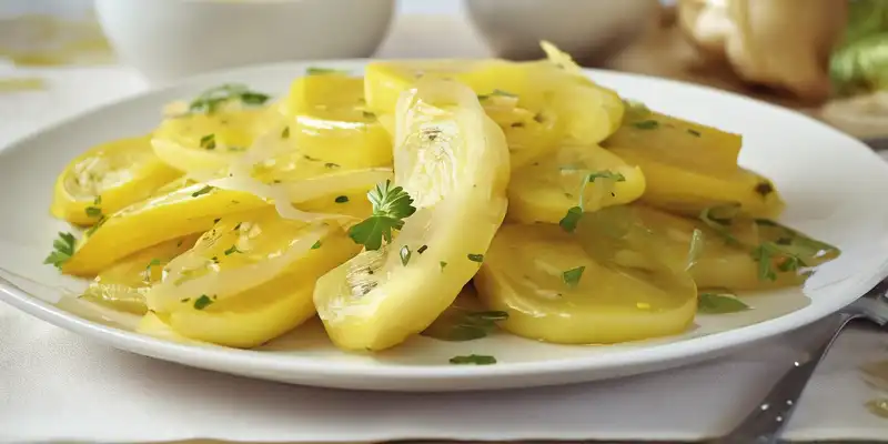 Boiled crookneck and straightneck squash