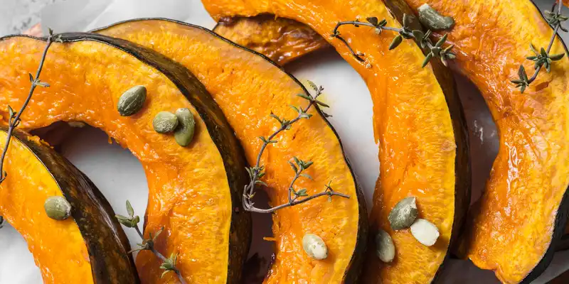 Baked squash (without salt)
