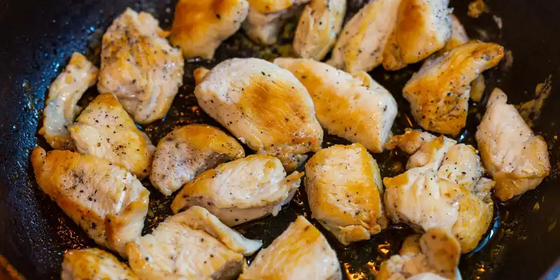 Putenrücken zubereitet (nur Fleisch)