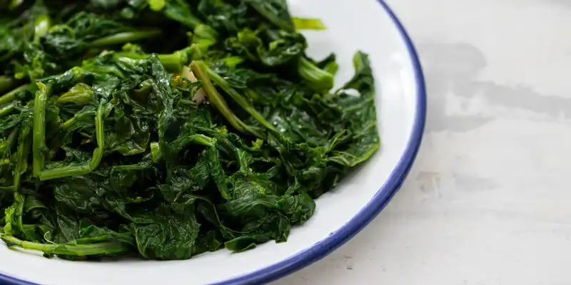 Cooked turnip greens
